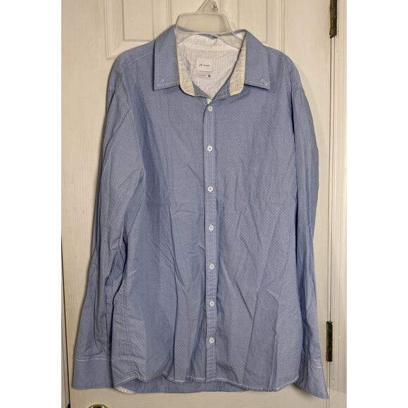JB Holt Men's Long Sleeve Tailored Light Blue Button-Up, Long Sleeve, XL - Picture 1 of 5